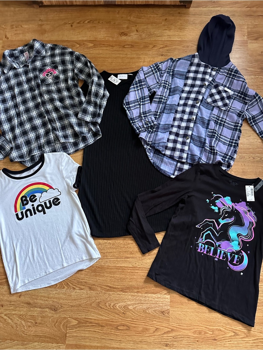 Girl’s Lot 10-12 Justice and Childrens Place Includes NEW